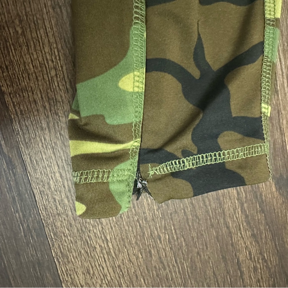 Rothco Camo Leggings - Green & Brown Size Small - Picture 4 of 4